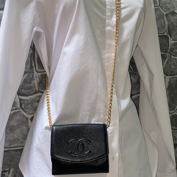 Authentic CHANEL Timeless CC Logo Caviar Leather Wallet - Picture 4 of 15